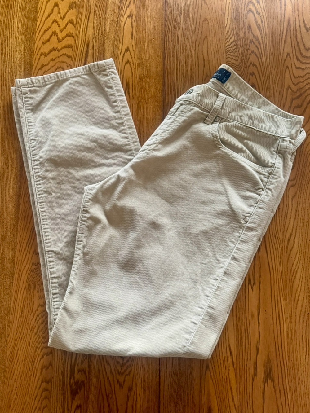 Lucky Brand 221 Original Straight Corduroy Pants 34x32 Tan